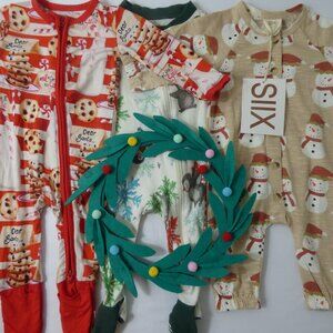 Birdie Bean, SIIX & Burt's Bees Infant Holiday Bundle, Size 0-3 Months